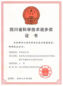 四川省科学技术进步奖（二等）